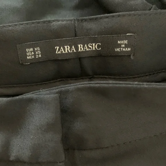 Zara High Waisted Crochet Ankle Dress Pants - Picture 5 of 5